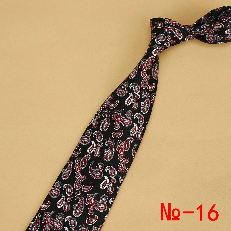 Neue Designs Klassische Seide Männer Tie Floral Plaid 9cm Rot Gedruckt Krawatte Gravata Krawatten für Männer Formal Wear Busines – Detail 17