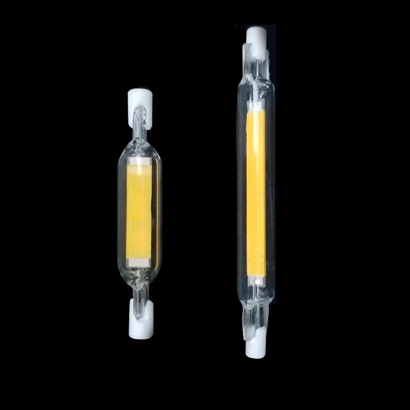 Bright Glass Tube R7S COB LED Bulb 78MM 15W 118MM 20W 30W R7S Corn Lamp J78 J118 Replace Halogen Light AC 220V 230V Lampadas