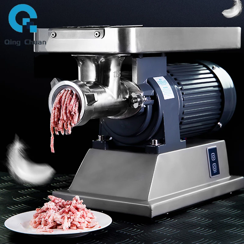 Electric Frozen Meat Grinder Portable Chopper Crusher for Kitchen Hotel Restaurant Commercial Mincer