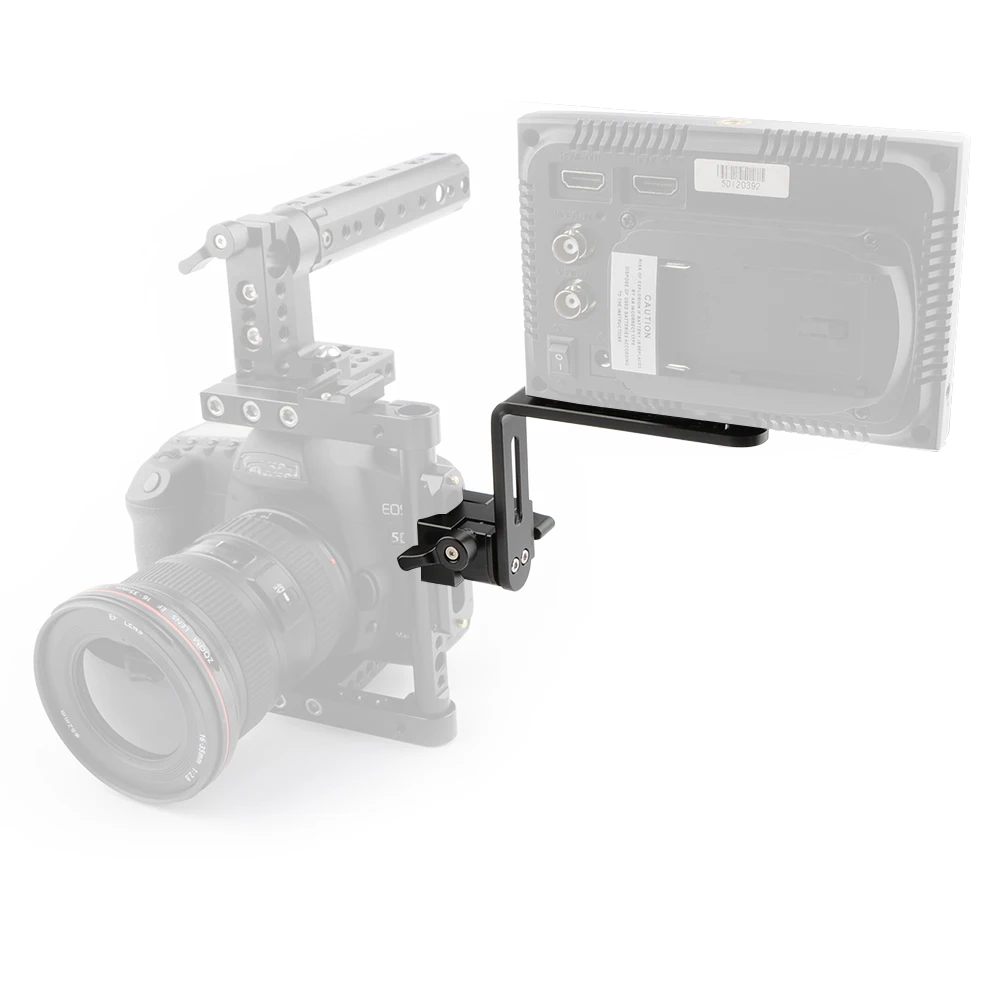 CAMVATE вращающийся L-образный соединительный рычаг на 360 ° с адаптером рельсы безопасности NATO и винтовым соединителем 1/4-20 для EVF/монитора/фонар...