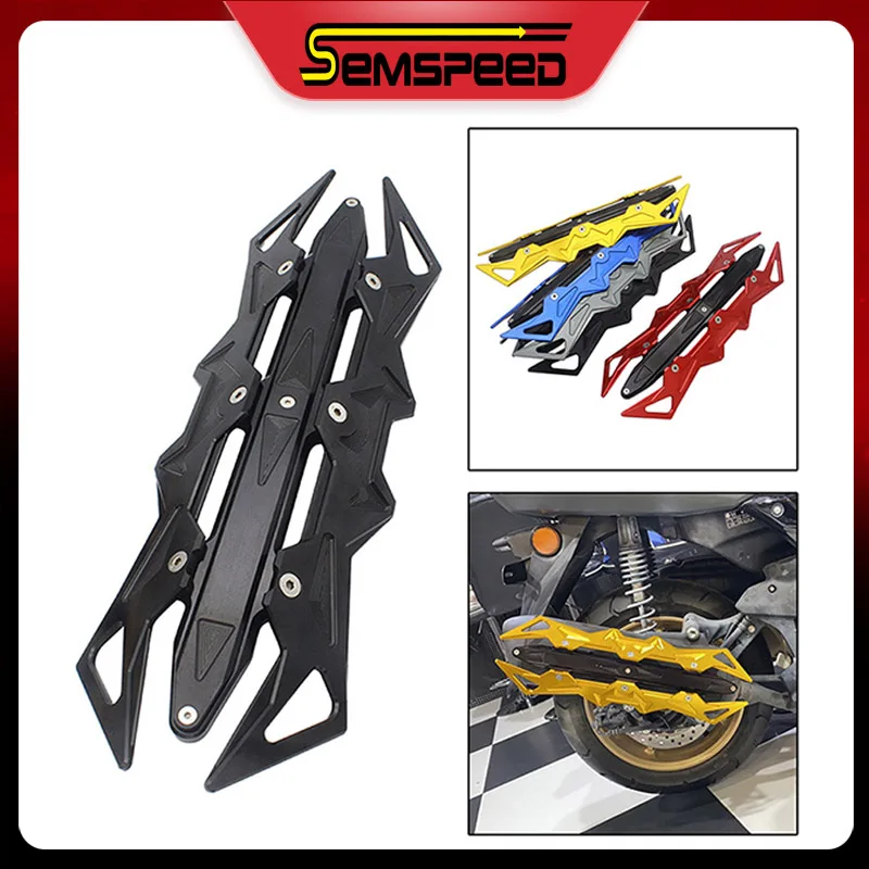 SEMSPEED Motorcycle Scooter Exhaust Pipe Guard Muffler Heat Shield Cover For Honda PCX 150 YAMAHA XMAX 300 SUZUKI BMW Aprilia