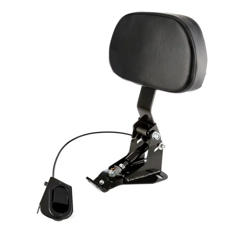 

Motorcycle Driver Rider Backrest Hydraulic Pressure Adjustable Pu Leather Smart Mount Backrest For Harley Touring 2009-2020