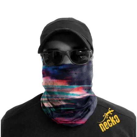 Necko Retro Navy Blue Buff Bandana Face Mask-DN0342 444978895