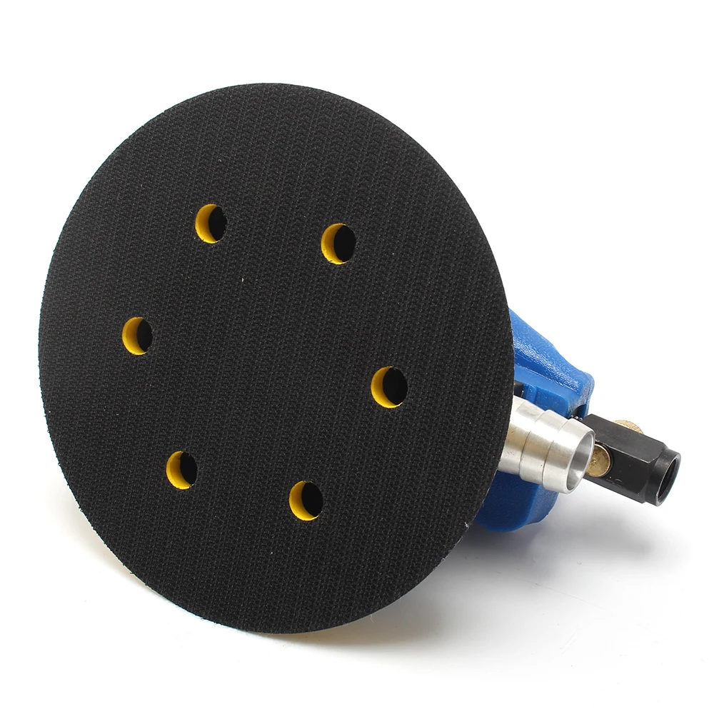 6 zoll 90PSI 150mm Pneumatische Schleif Maschine Air Gelegentliche Orbital Palm Sander für Pad Pneumatische Werkzeug mit Staub Sammlung schlauch – Detail 3