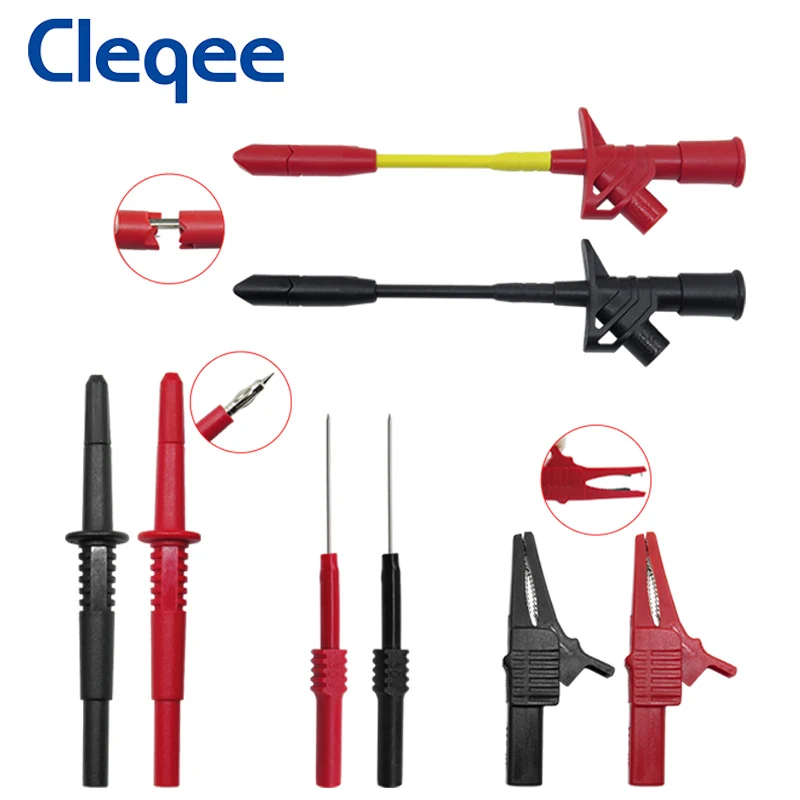 Cleqee P1970 70PCS Professional Automotive Diagnostic Tool Tester Multimeter Test Lead Kit Electronic Connectors for Auto Repair