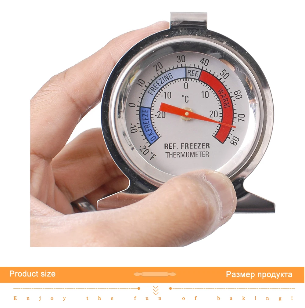 1PCS Gefrierschrank Ofen Thermometer Bbq Grill Temperatur Gauge Beste Genaue Edelstahl Sicher Herd Thermo Meter Backen Werkzeuge – Detail 10