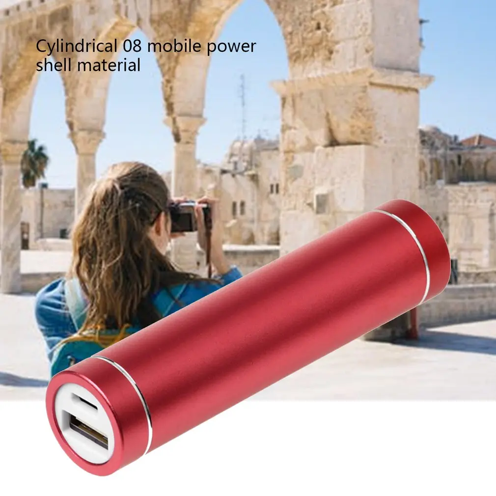 Casing Power Bank logam 5V USB 1X 18650 casing pengisi baterai DIY cangkang pengisi daya baterai untuk pengisi daya eksternal ponsel pintar
