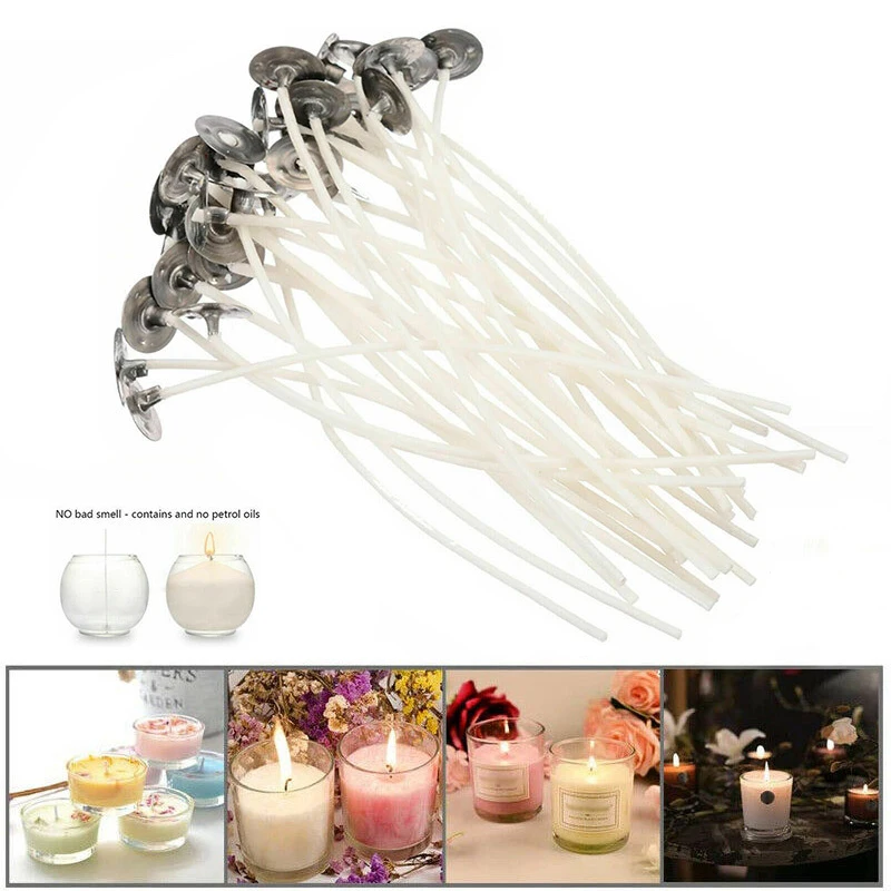 20PCS Candle Wicks Practical DIY Candle Making Cotton Candle Wick Pre-waxed Wicks Candle Making Accessories 9/12/15/17/20cm