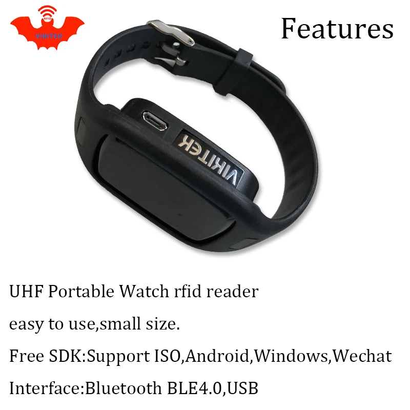 UHF RFID reader pocket portable mini watch reader bluetooth connect Mobile phone easy use small usb android chip writer copier