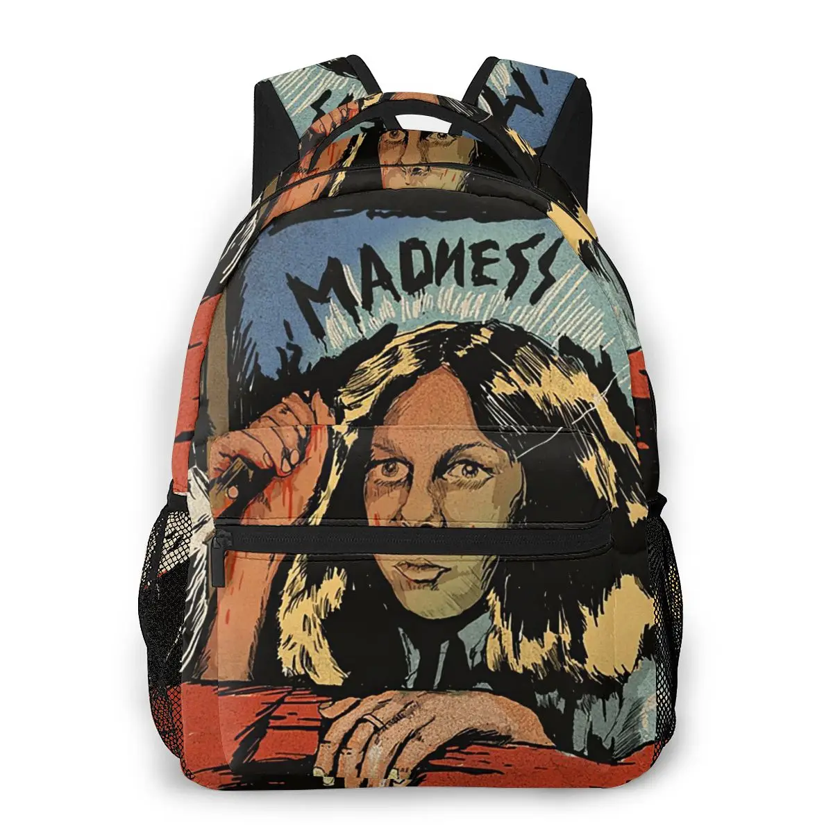 Madness Witches Horror Comic Backpack for Girls Boys Travel RucksackBackpacks for Teenage school bag