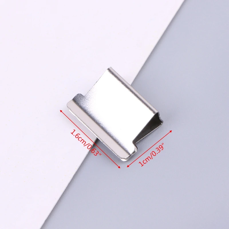 50pcs Metal Paper Clipper Refill Document Clip Photo Tickets Notes Letter Folder 