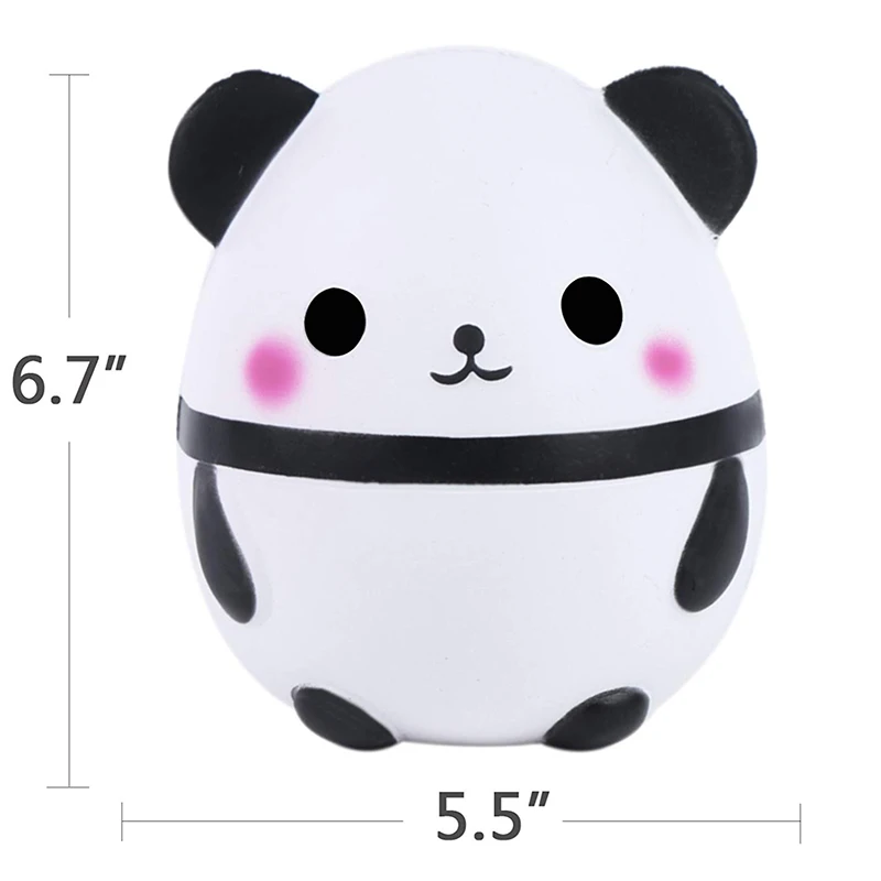 New Jumbo Kawaii Panda Squishy Slow Rising Creative Animal Doll Soft Squeeze Toy Bread Scent Stress Relief Fun for Kid Xmas Gift