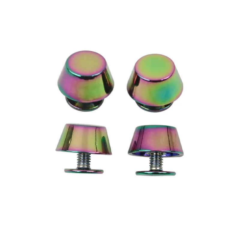 

Rainbow rivet 11mm Bucket shape Rivets Leather Crafts Bags Base Rivet Belts Decorative Studs