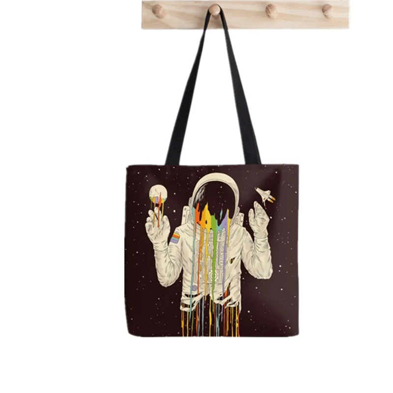 Shopper Pride and Prejudice Printed Tote Bag women Harajuku shopper Funny handbag girl Shoulder shopping bag Lady Canvas Bag