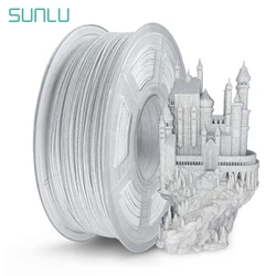 SUNLU-filamento de mármol PLA 3D, Material de impresión de ilustraciones, textura de mármol sin burbujas, No tóxico, buena dureza, 1KG, 1,75mm