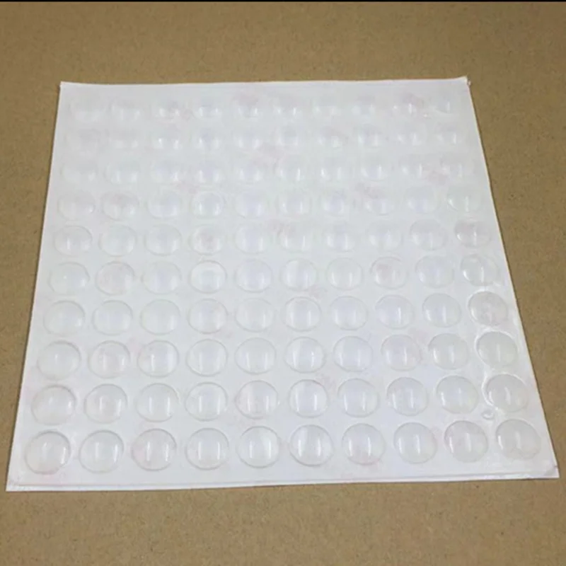 1000 peças 10*2mm autoadesivo macio e transparente antiderrapante amortecedores arredondados almofadas de pés de borracha de silicone amortecedor de silicone pegajoso