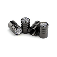 Copper Core Car Logo Tire Valve Caps Cover For Porsche Design Original Cayenne Boxster Auto Tyre Wheel Valve Stem Dust Caps