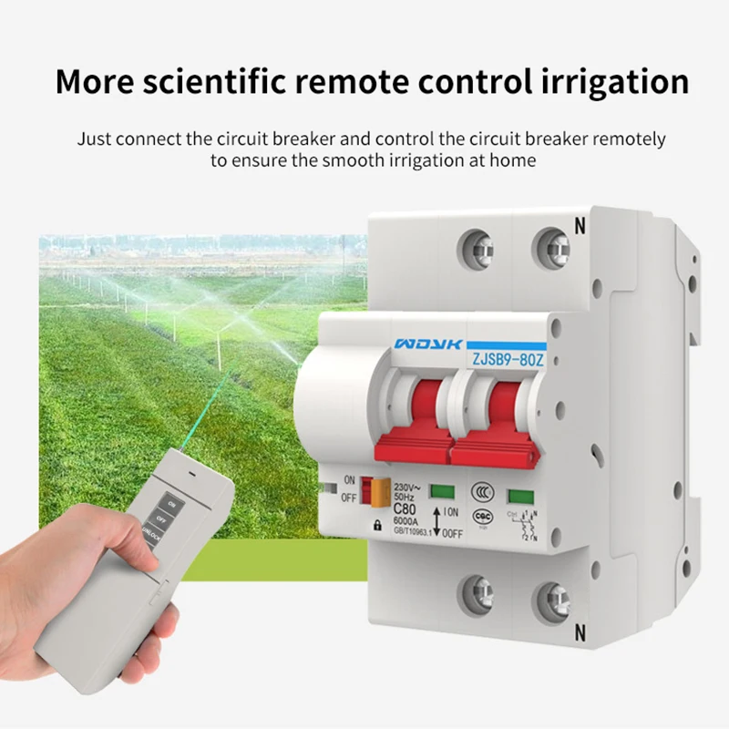 3000m Remote Control RF circuit breaker Agricultural Wireless circuit breaker Water Pump Wireless Remote Control circuit breaker