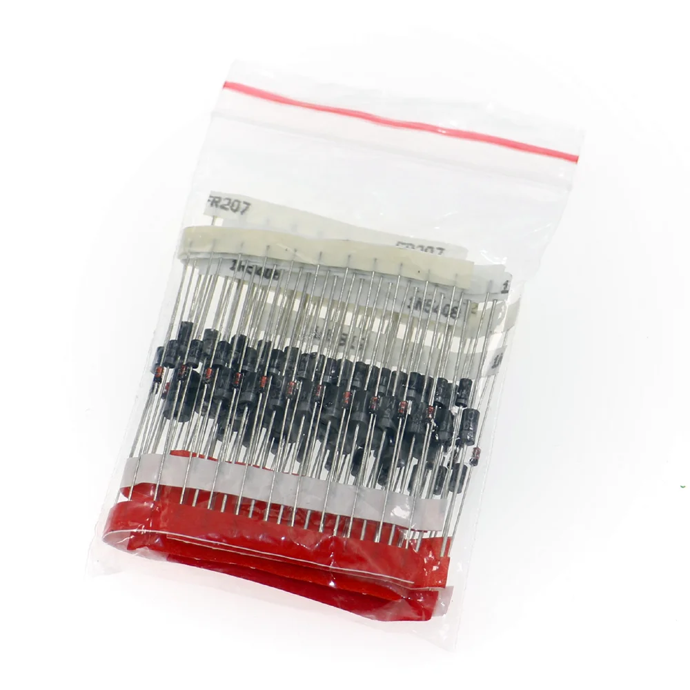 8values=100pcs,Fast Switching Schottky Diode kit set 1N4148 1N4007 1N5819 1N5399 1N5408 1N5822 FR107 FR207,Electronic Components