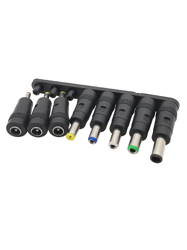 8 pièces/ensemble connecteurs cc alimentation cc 5.5x2.1mm adaptateur Jack femelle vers connecteur de pointes de prise mâle cc pour ordinateur portable