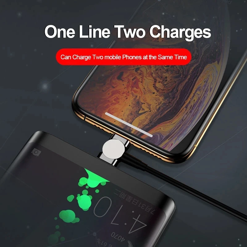 Sindvor 2.4A Magnetic Micro USB TypeC Cable Phone Accessories Charging For iPhone 8 Xr 12 Xiaomi Redmi Charger 360+180° Rotation