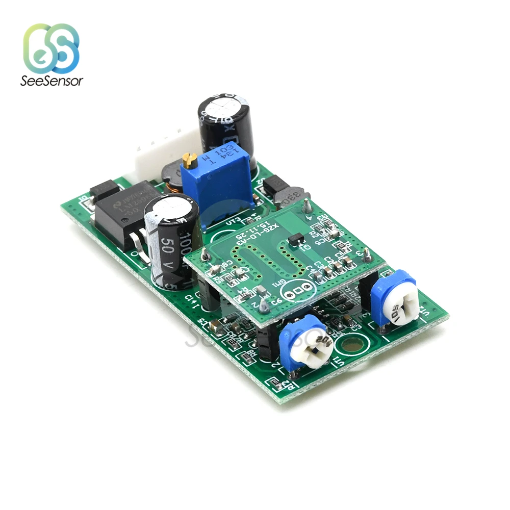 DC 36V to 12V 3A Microwave Radar Sensor Module Board Delay Time Sensing Distance Voltage Adjustable Switch Controller