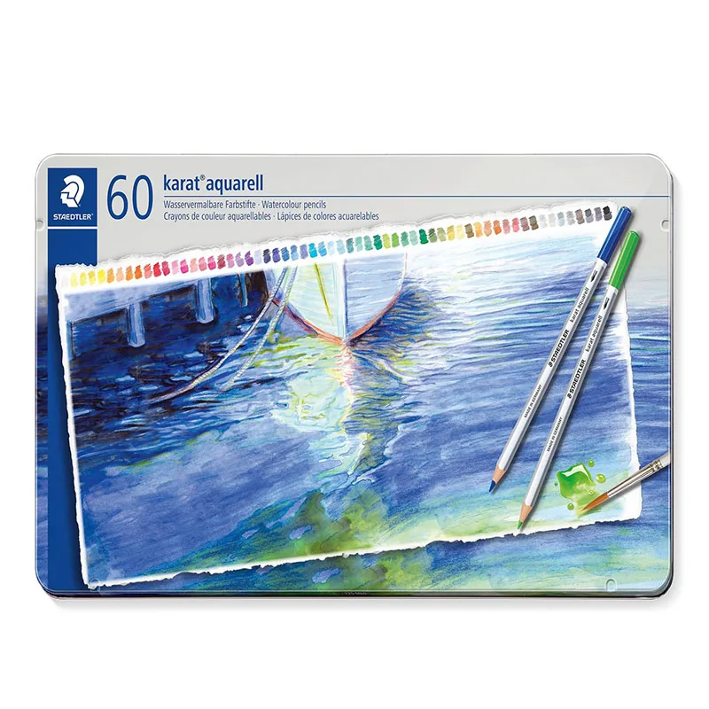 

Staedtler Karat Aquarell 125 Professional Watercolour Pencils Tin - Assorted Colours (Set of 60)