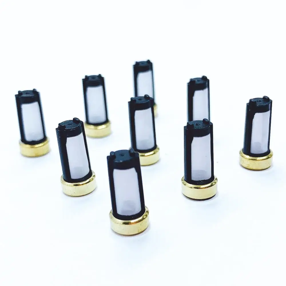 100pcs Fuel Injector Filter For Weber Marelli Injectors IWP and IW series 6.6mm crush ring 3mm for Renault Clio 1.6 1.8 (AY-F107