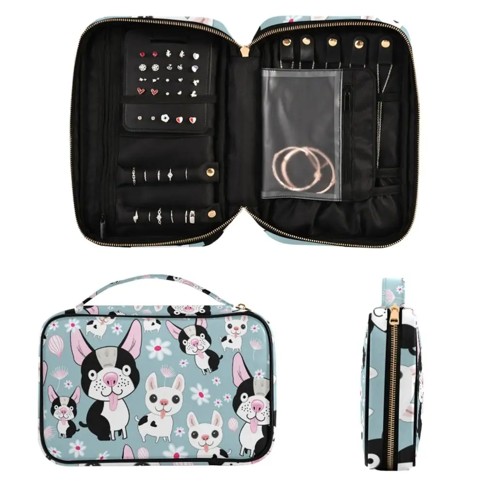 ALAZA 2021 New Makeup Bag Waterproof Cosmetic Cute Dog Bags Storage Pouch Makeup Organizer Case Toiletry Bag Zipper Travel