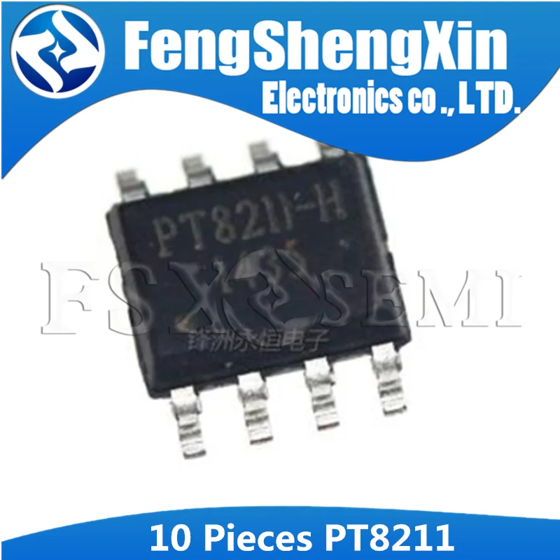 10PCS 100% New PT8211 SOP8 PT8211-S PT8211-H tm8211-S TM8211ET81211-S SOP SMD 16 Bits Digital-To-Analog Converter IC