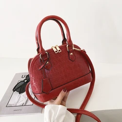 Borse con manico superiore da donna con motivo in pietra 2022 borsa di design di lusso Mini borsa a conchiglia rigida borse e borsette colorate Bolsa Feminina