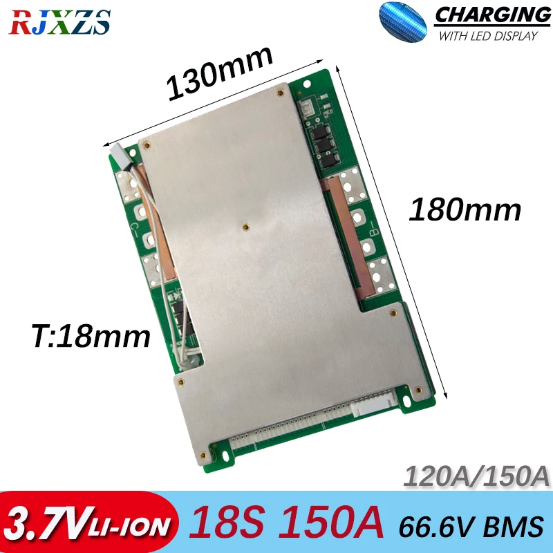 

BMS 18S 150A bms new Li-ion 66.6V large high current BMS PCM for electric bike electric car 150a bms