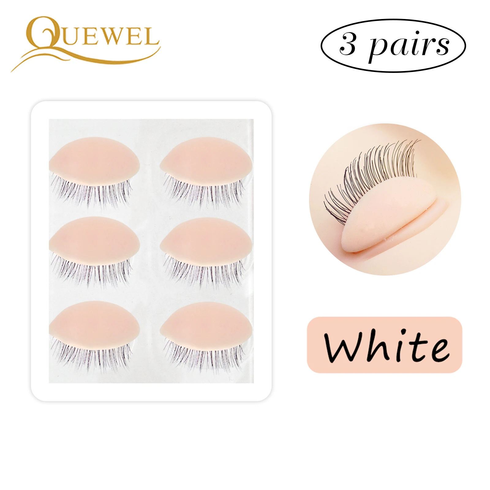 Ресницы для наращивания, манекен, 3 цвета