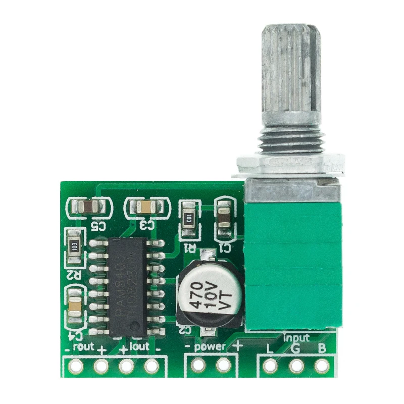 1PCS PAM8403 Super mini digital power amplifier board miniature class D power amplifier board 2 * 3 W high 2.5-5V USB