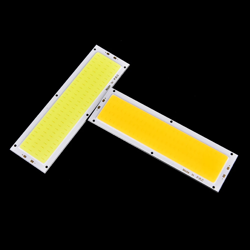1000LM 10W COB Warm/Cool White LED Square/ Strip Light High Power Lamp Bead Chip 12V-24V Lamp Bulb Car Light Source