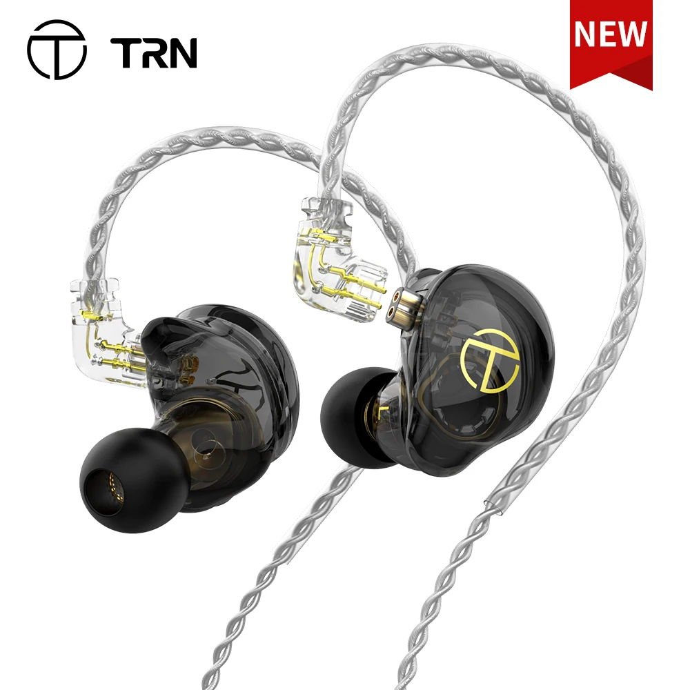 Наушники TRN ST2 HIFI 1BA + 1DD, гибридные басовые наушники-вкладыши с монитором, спортивные шумоподавляющие наушники для Kirin BAX EMA