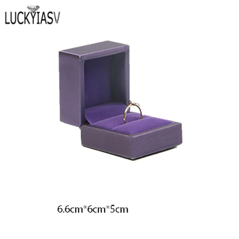 Jewelry Box Brushed PU Leather Ring Box Bracelet Necklace Box Pendant Gift Box For Jewelry Wedding Gift Box Jewelry Storage Box