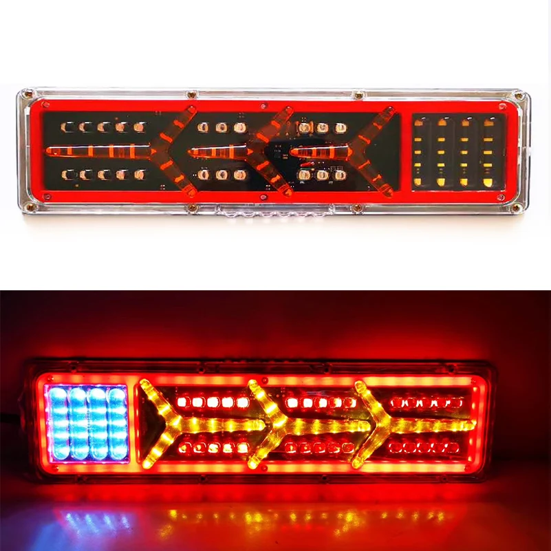 

2 Xcar truck Rear taillight led trailer taillights 24v Rear Taillight stop lorry bus brake reverse turn indicator external lamp.