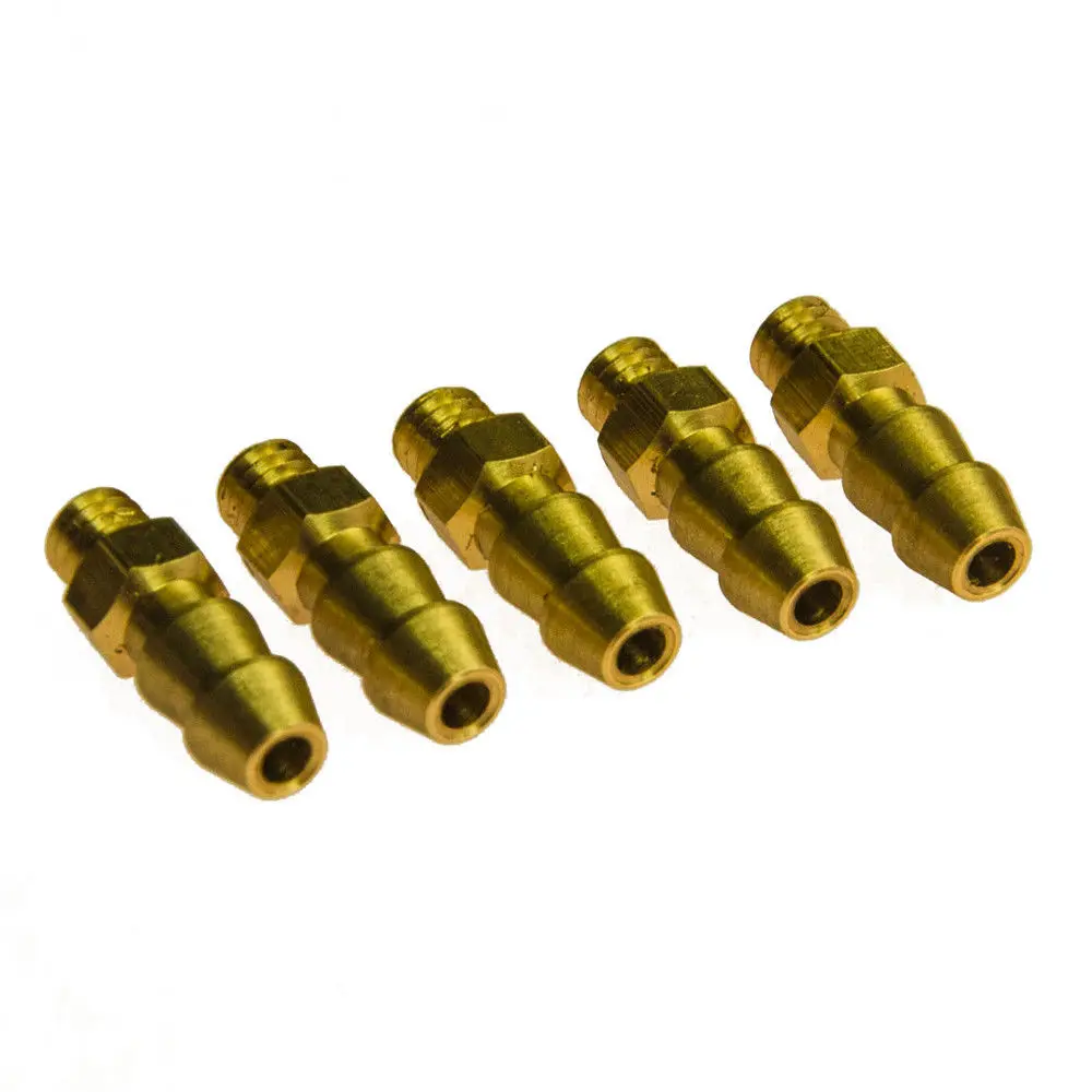 AXSPEED 5 Stuks M4 M5 M6 Schroefdraad Messing Waternippels Cooling Kraan Nozzles voor RC Boot Accessoires