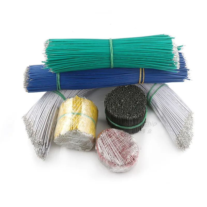 50PCS/LOT Tin-Plated Breadboard PCB Solder Cable 24AWG 5cm/8cm/10cm/15cm/20cm Fly Jumper Wire Cable Tin Conductor Wires 1007