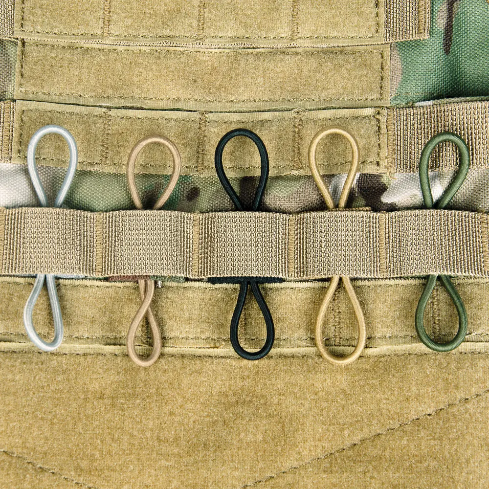 Airsoft Elastic MOLLE Ribbon Buckle Binding Tactical Retainer For PTT Antenna Stick Hydration Pipe Militar Hunting Accessories