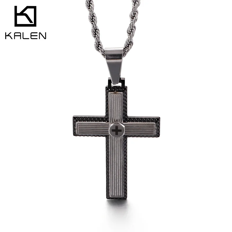 Kalen hiphop cruz pingente col - Men Accessories Singapore avaliação e preço