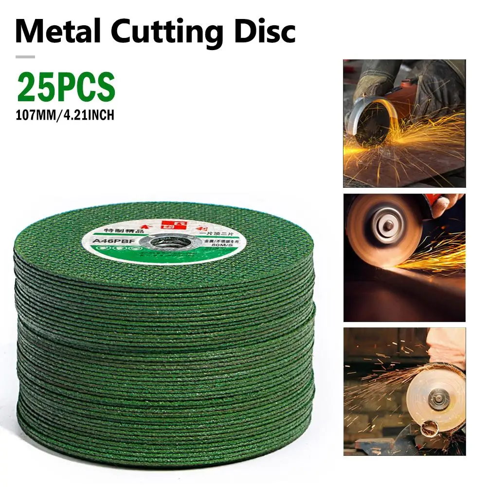 25/50 PCS Resin Cutting Disc Grinding Wheel Abrasive Cutting Discs Drill For Stainless Steel & Metal Angle Grinder Accessories 4