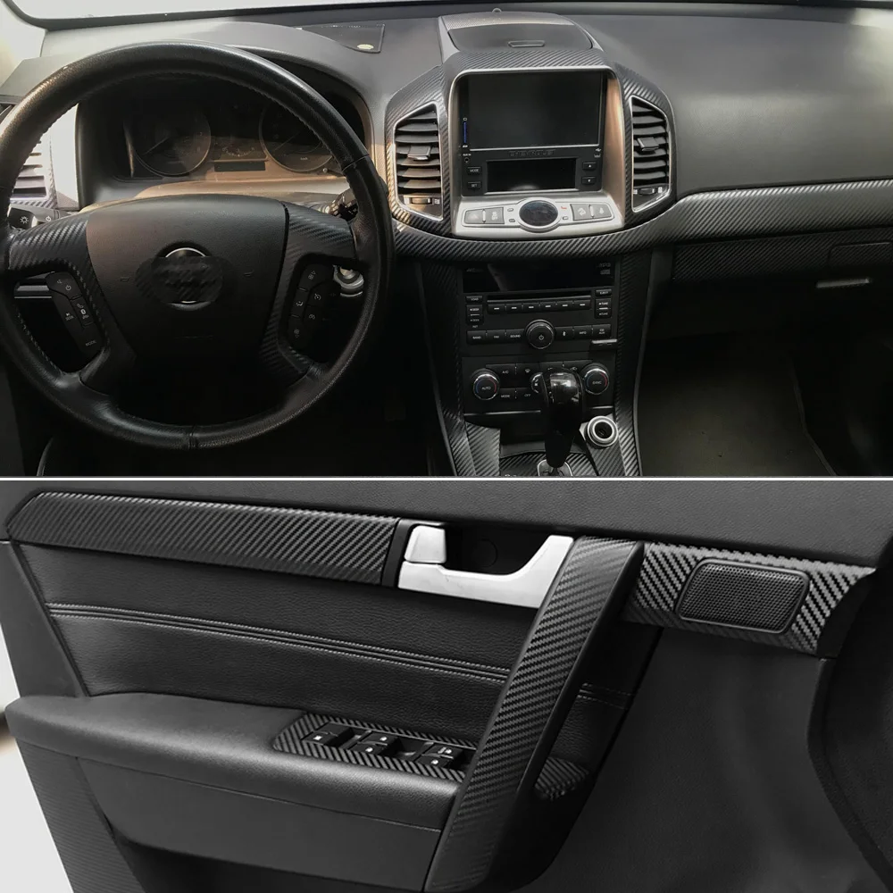 Per Chevrolet Captiva 2012-2017 adesivi per auto autoadesivi adesivi e decalcomanie per auto in vinile in fibra di carbonio accessori per lo Styling