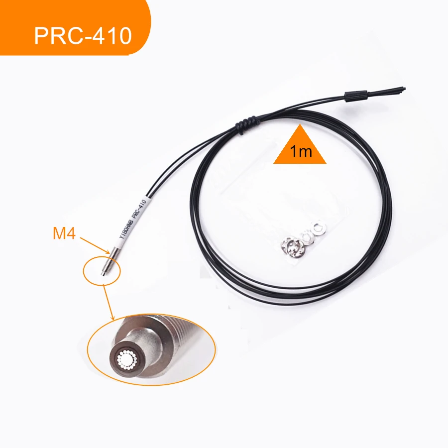 Koaxialer optischer Fasersensor, hohe Empfindlichkeit, M3, M4, M6, diffus, reflektierend, für Verstärker, Lichtschranke, mehrere Kerne – Detail 18