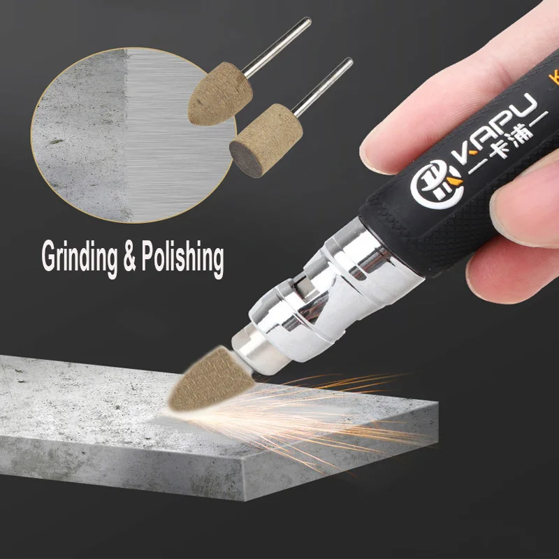 100 pcs/box Cowhide Leather Mounted Polishing Point Mold Grinding Head Drill Rotary Tools
