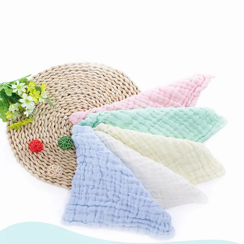 5 pieces/set of muslin saliva towel, suitable for baby hiccups, face washing, cotton towel