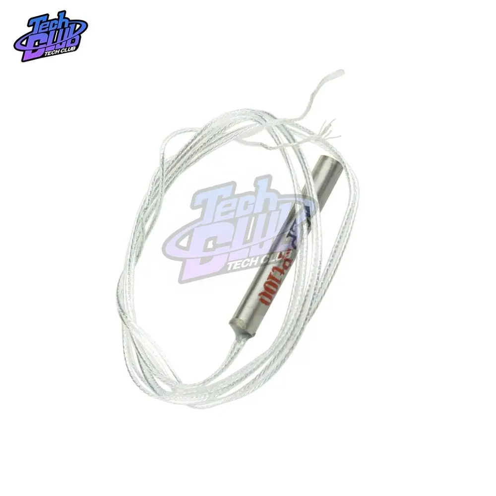 PT100 Platinum Resister Temperature Sensor Waterproof Temp Probe -20~450 Celsius Insulated Shielding Fiberglass 50CM