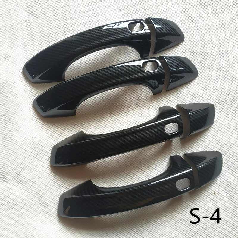 Suitable For Volkswagen VW Touareg CR MK3 2019 Accessories Door Handle Cover trim plastic Imitation carbon fiber