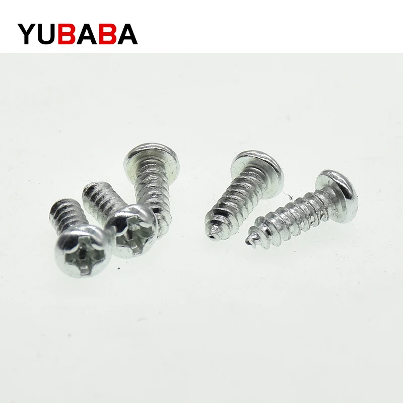 Самонарезающие винты с круглой головкой и крестообразным винт M1M1.2 M1.4 M1.7 M2 M2.3 M2.6 M3 M3.5 M4 углерода Сталь мини микро небольших винтов Phillips